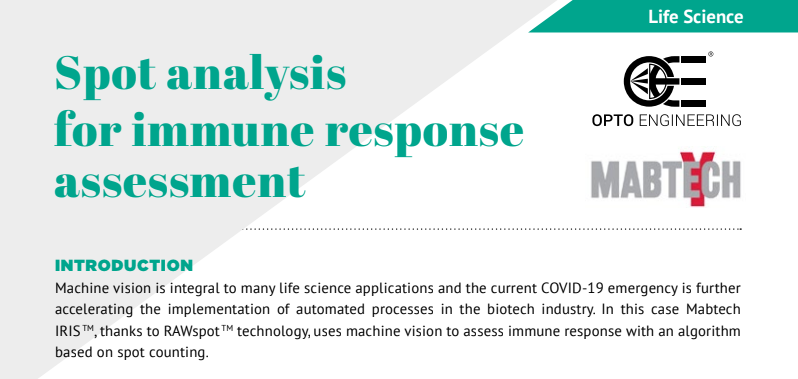 Spot analysis for immune response assessment
