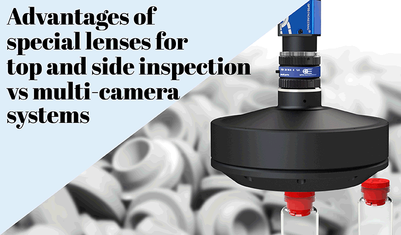 Advantages of special lenses for top and side inspection vs multi-camera systems