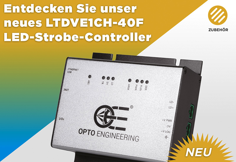 Opto Engineering® präsentiert LTDVE1CH-40F, den neuen 1-Kanal LED-Strobe-Controller