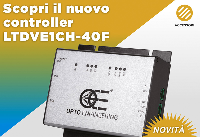 Opto Engineering® presenta il nuovo strobe controller ad 1 canale LTDVE1CH-40F per illuminatori a LED