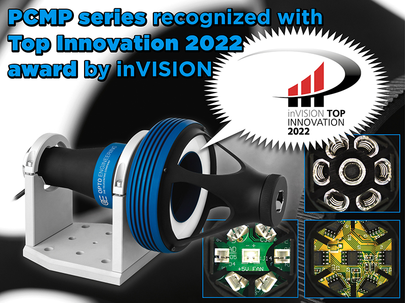 Opto Engineering PCMP Series recognized with Top Innovation 2022 award by inVISION