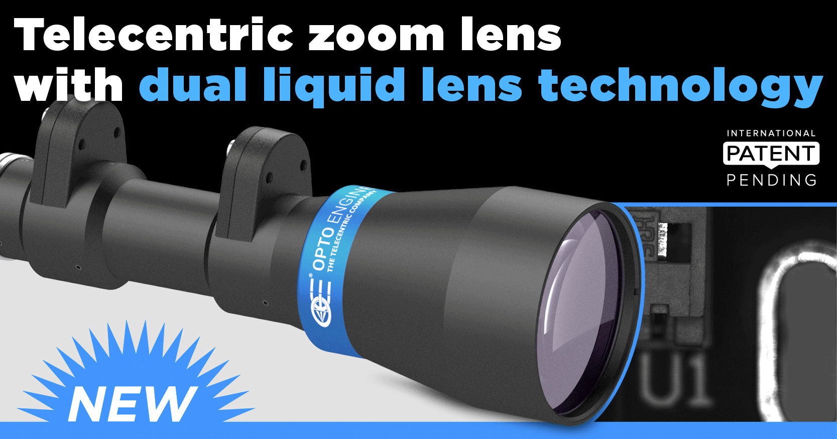 Telecentric zoom lens with dual liquid lens technology